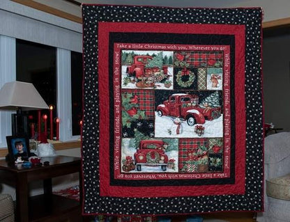 Christmas Car CLA2210126Q Quilt Blanket