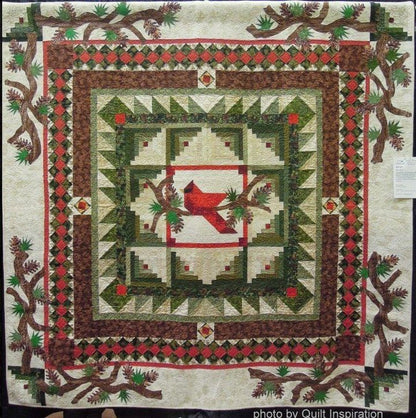 Christmas Cardinal CLA08110242Q Quilt Blanket