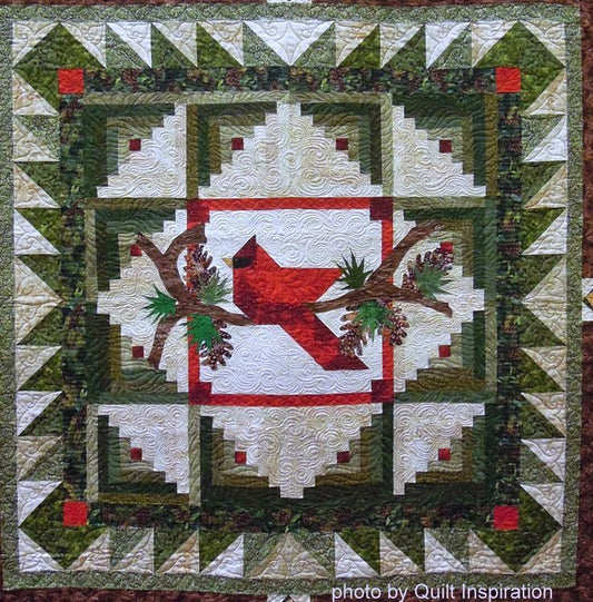 Christmas Cardinal CLA1810122Q Quilt Blanket