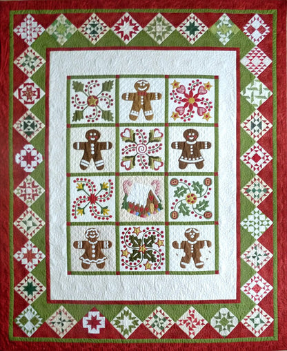 Christmas Gingerbread CLA0611156Q Quilt Blanket