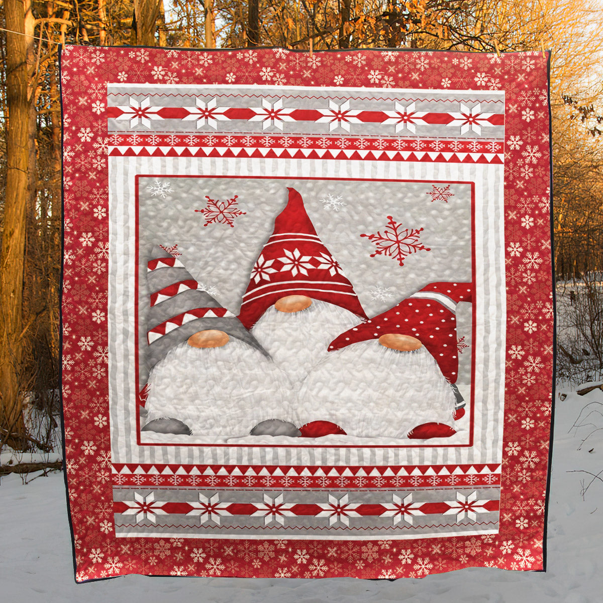 Christmas Gnome CLM0111067 Quilt Blanket