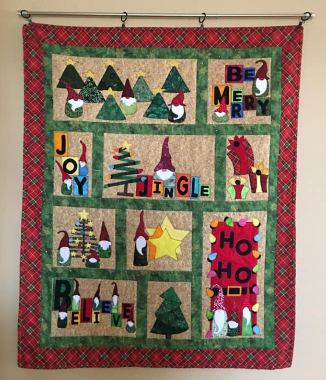 Christmas Gnome CLM0611168 Quilt Blanket