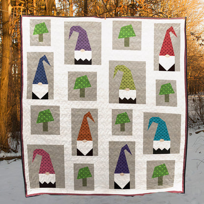 Christmas Gnomes CLM1611220 Quilt Blanket