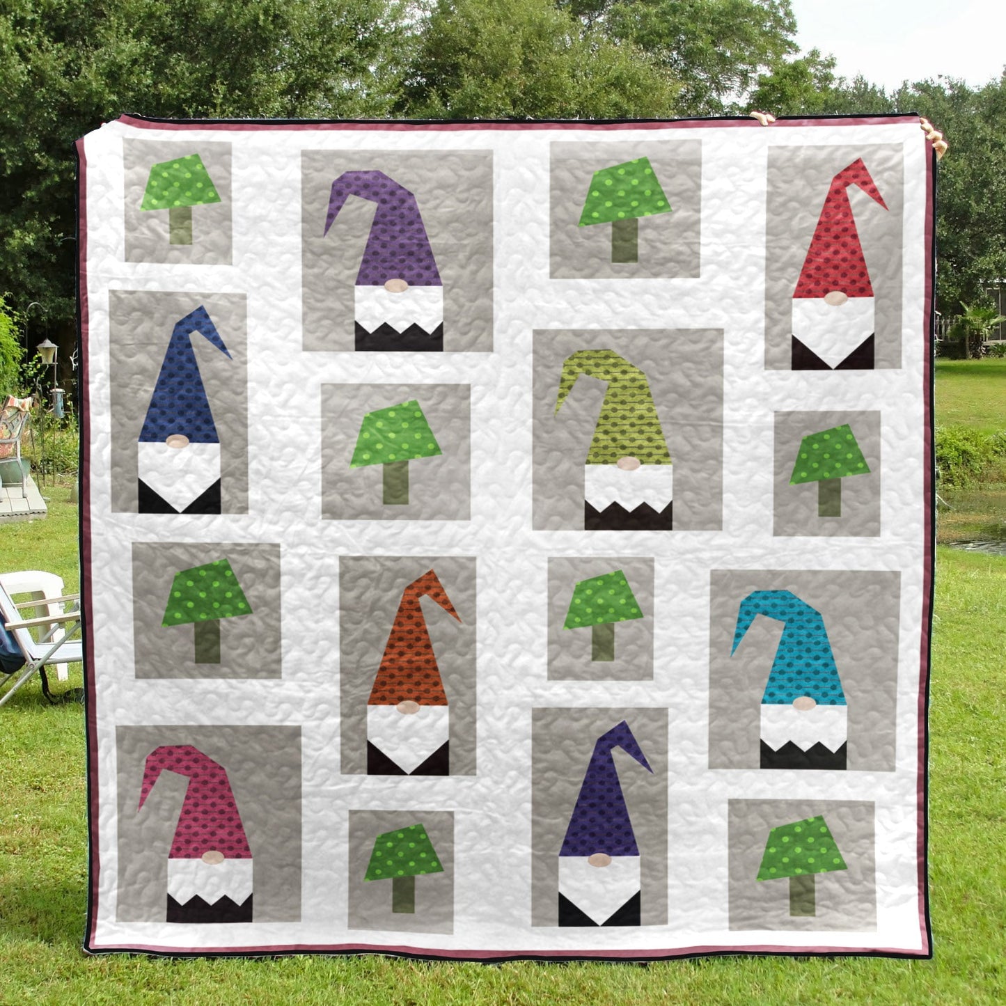 Christmas Gnomes CLM1611220 Quilt Blanket