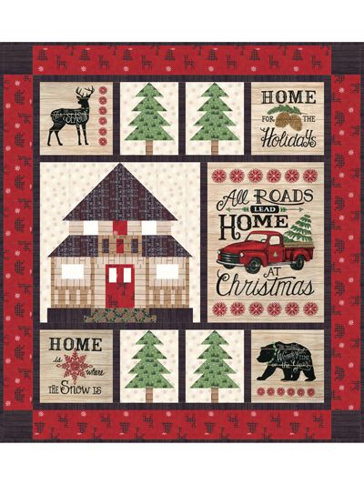 Christmas Home CLT2510101H Quilt Blanket