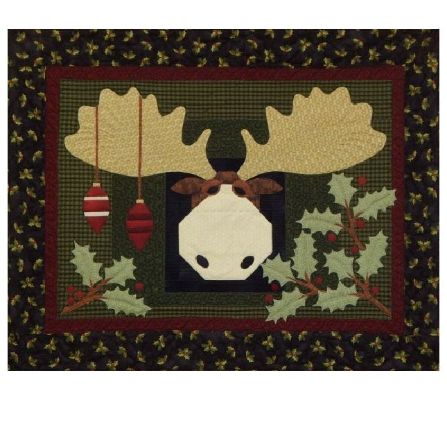 Christmas Moose CLA0511235Q Quilt Blanket