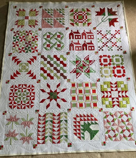 Christmas Patchwork CLH2111140Q Quilt Blanket