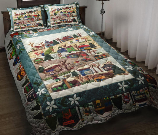 Christmas Quilt Bedding Set HT100904T