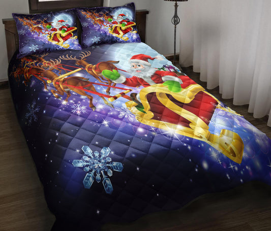 Christmas Santa Claus Quilt Bedding Set MN1509005