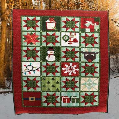 Christmas Snowman CLA0711171Q Quilt Blanket