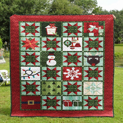 Christmas Snowman CLA0711171Q Quilt Blanket