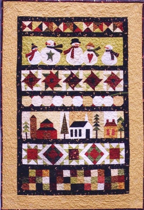 Christmas Snowman CLA1110171Q Quilt Blanket