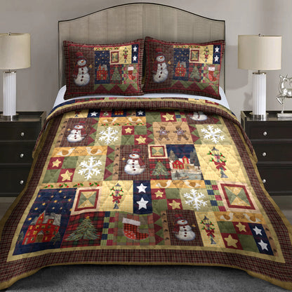 Snowman Quilt Bedding Set CLM40905