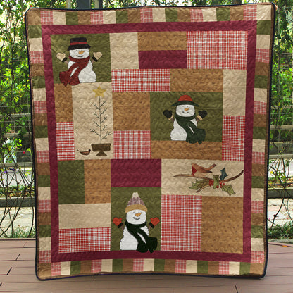 Snowman CLA2210417Q Quilt Blanket