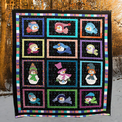 Christmas Snowman CLM0910052 Quilt Blanket