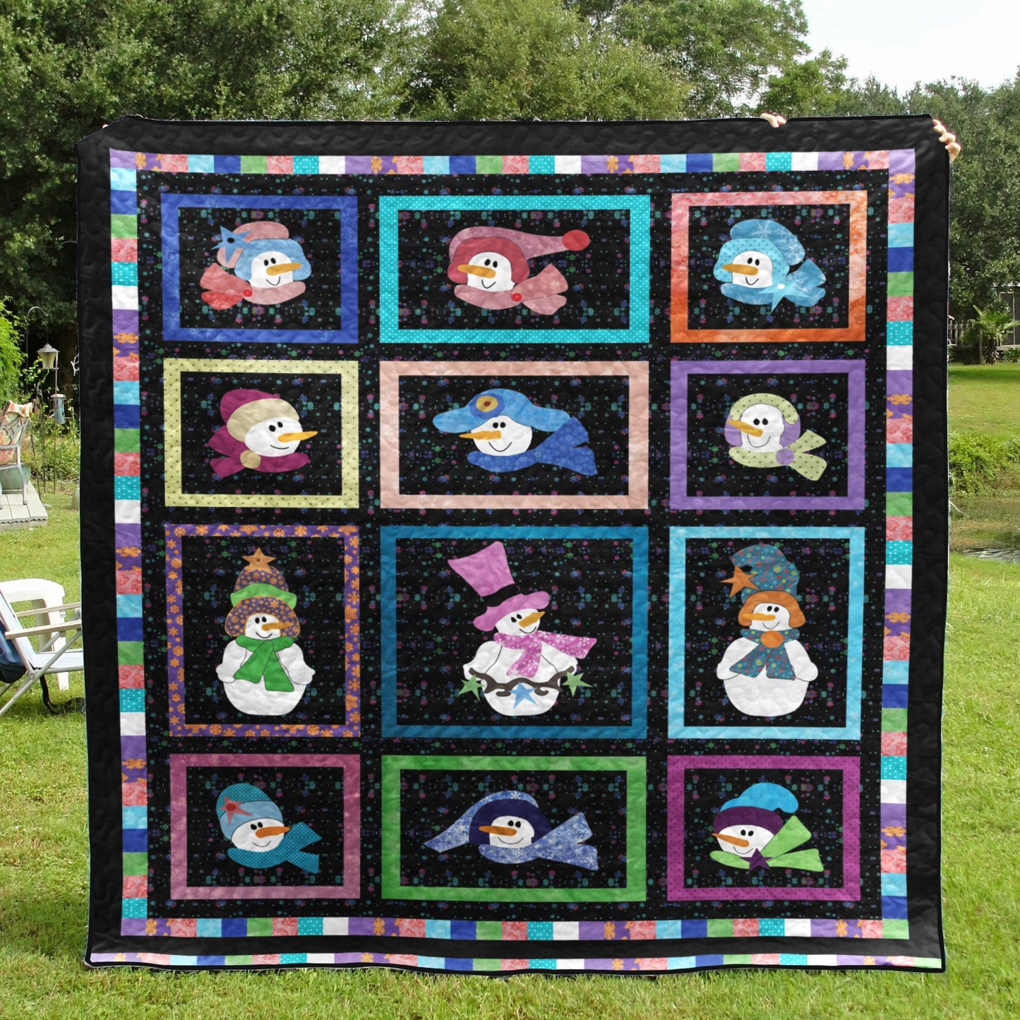 Snowman CLP200670 Quilt Blanket