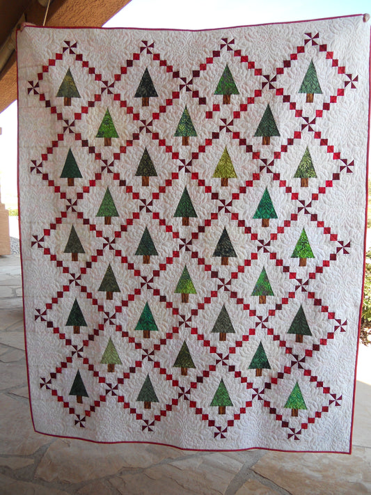 Christmas Tree CLA0111199Q Quilt Blanket