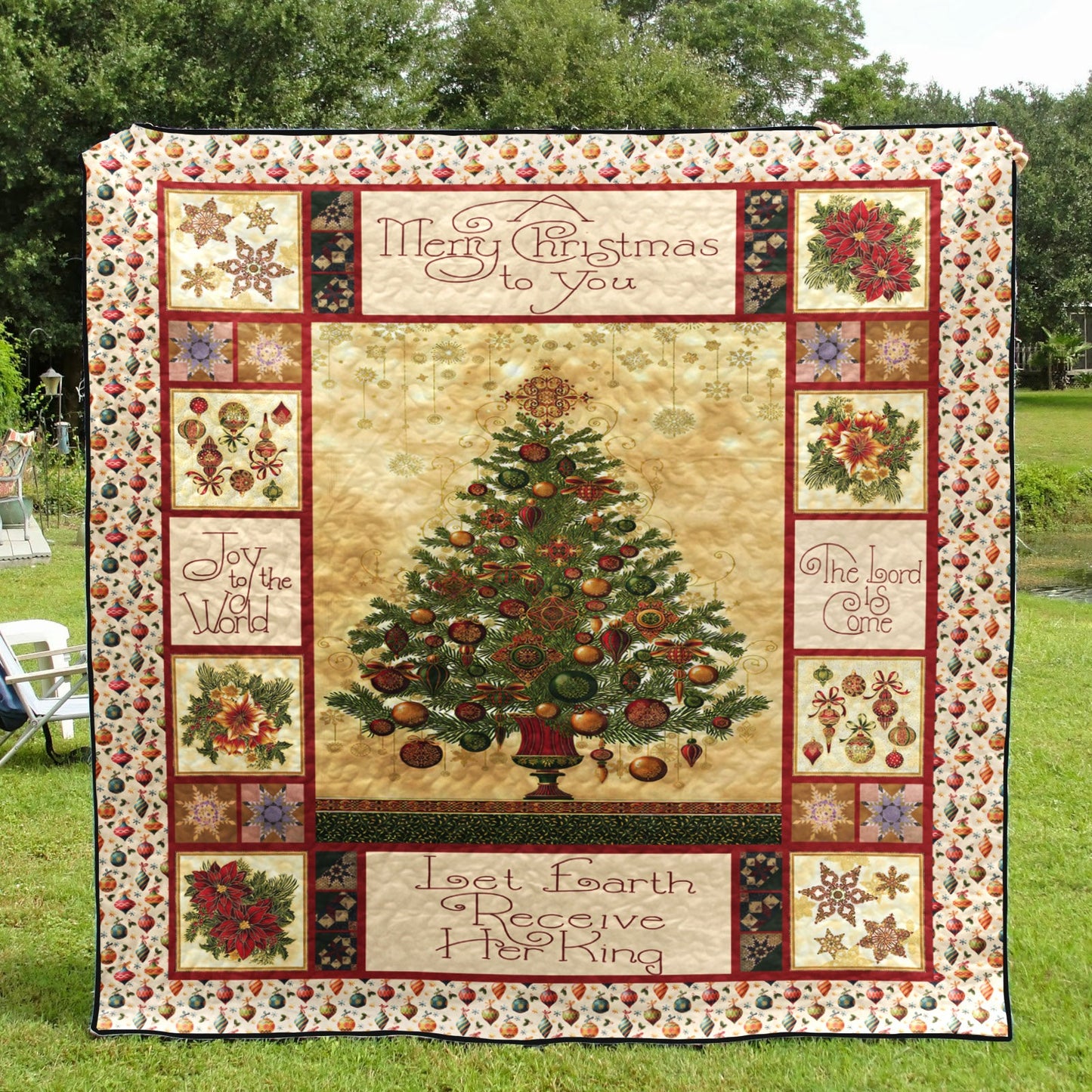 Christmas Tree CLA1110181Q Quilt Blanket