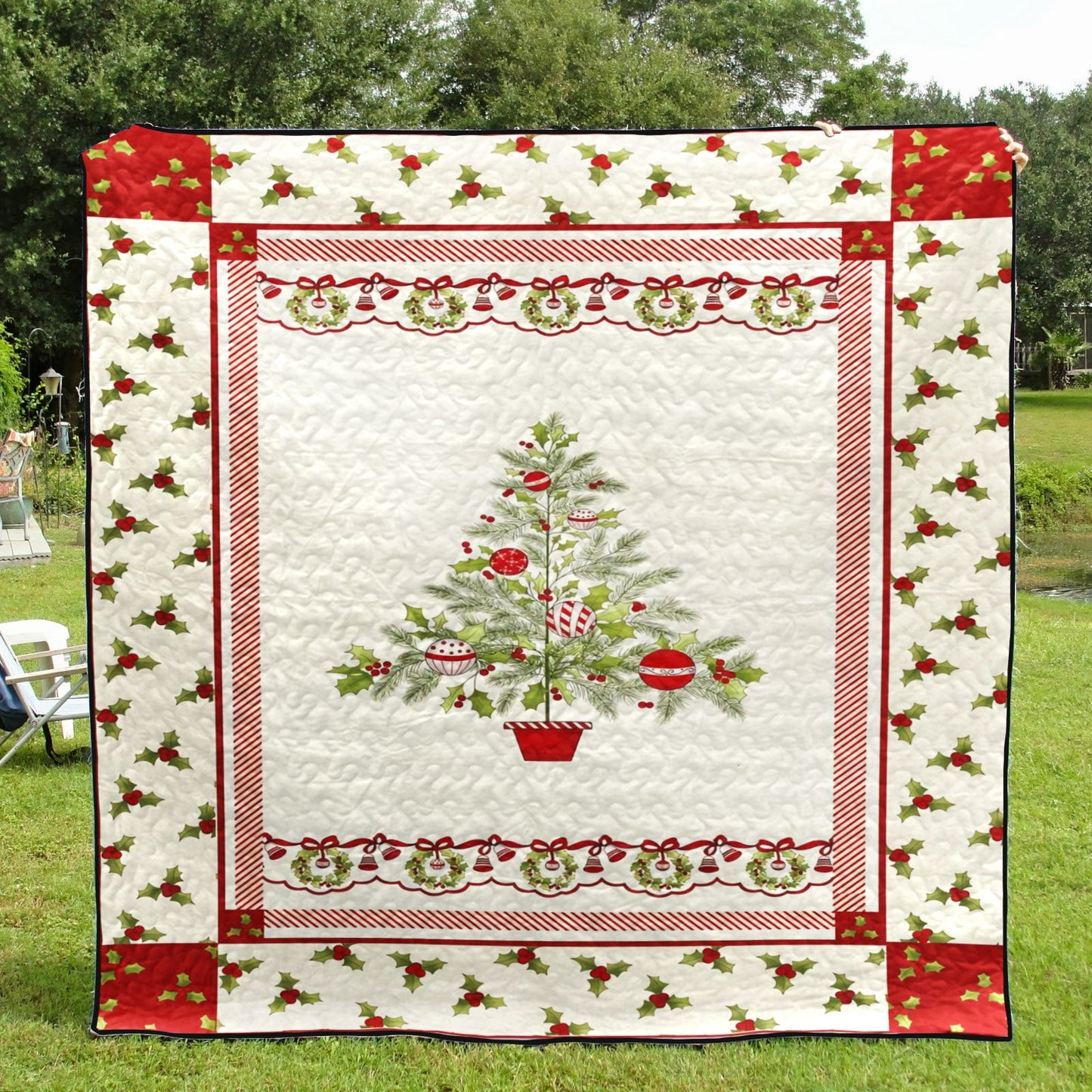 Christmas Tree CLA1810157Q Quilt Blanket