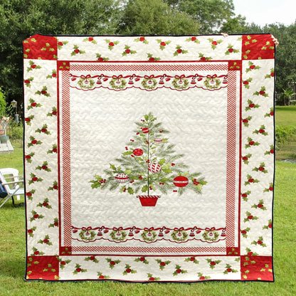 Christmas Tree CLA1810157Q Quilt Blanket