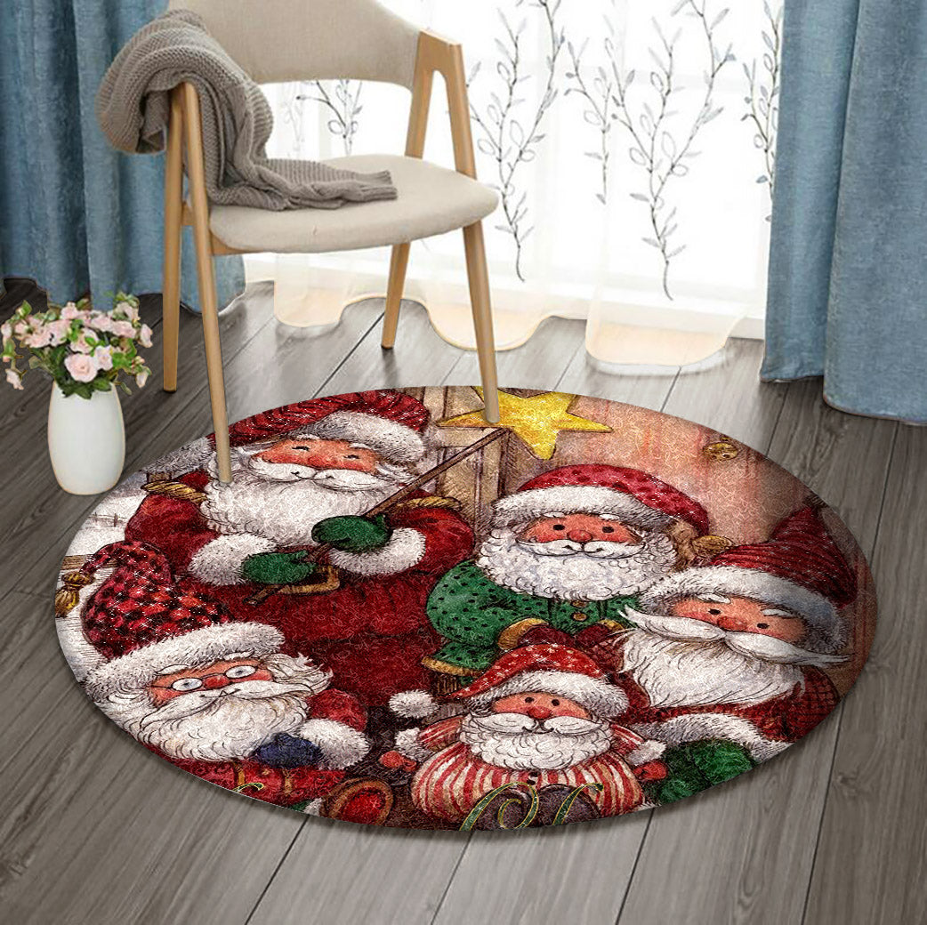 Christmas BL160928RR Round Area Rug