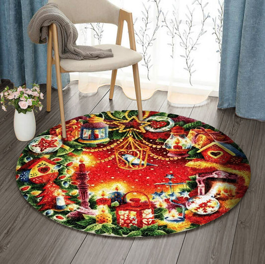 Christmas BL240922RR Round Area Rug