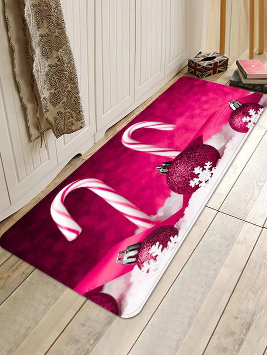 Christmas Ball And Candy Cane CLH091022RU Runner Rug
