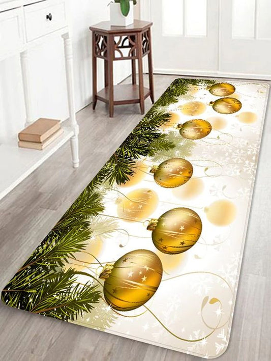 Christmas Ball Snowflake CLA2309065RU Runner Rug
