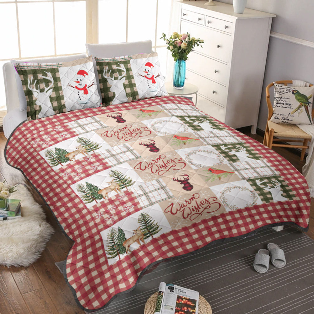 Christmas CLM2210062B Quilt Bedding Set