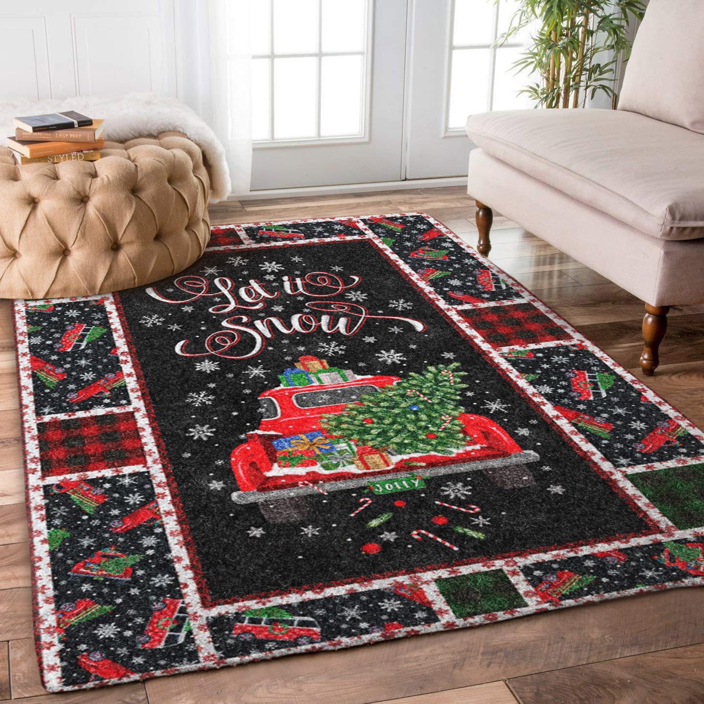 Christmas Car BL1110050R Rug