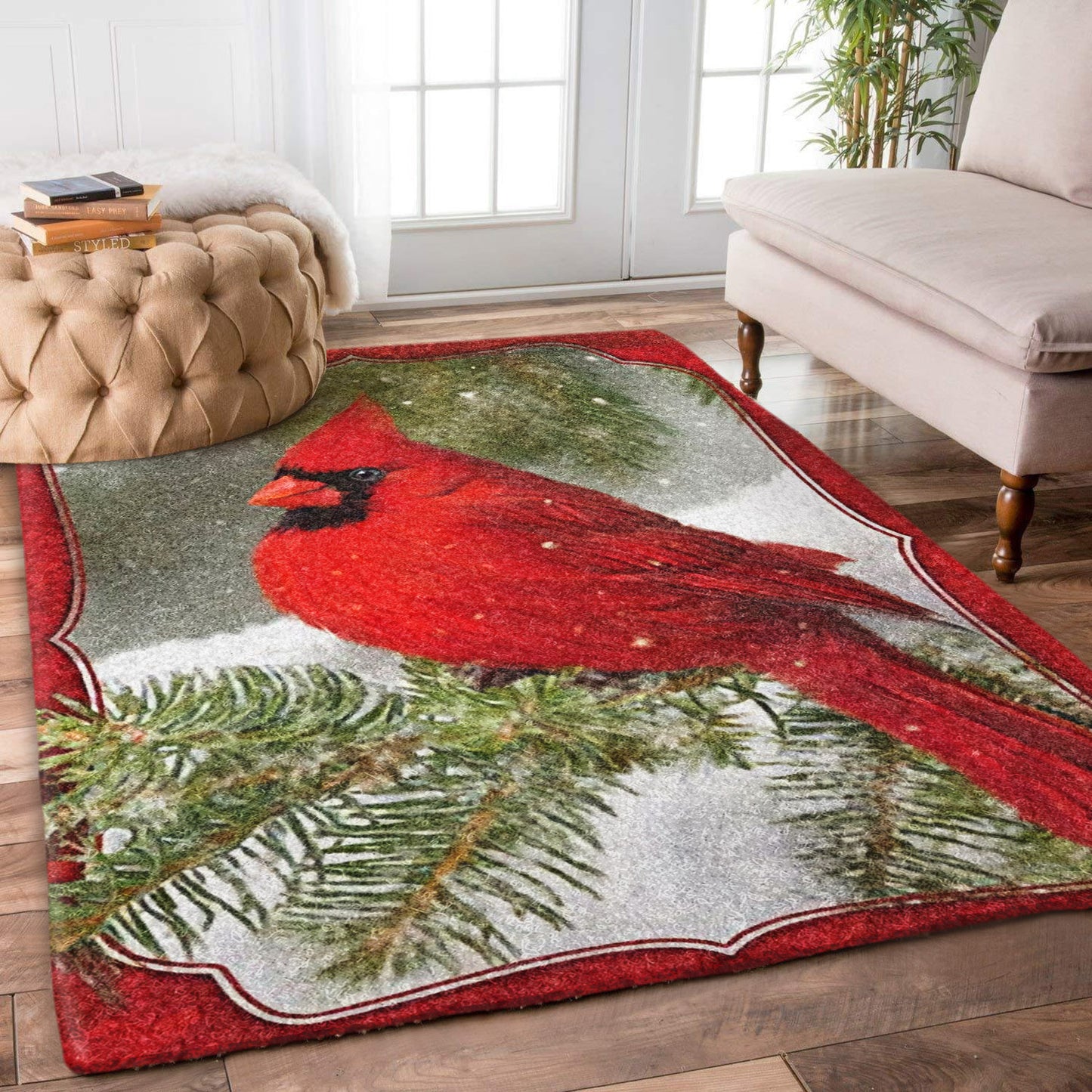 Christmas Cardinal BT1110053R Rug