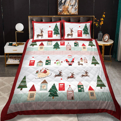 Christmas Coming CLT0111036T Quilt Bedding Set