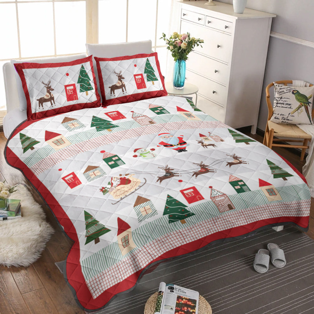 Christmas Coming CLT0111036T Quilt Bedding Set