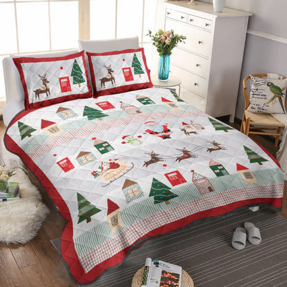 Christmas Coming CLT0111036T Quilt Bedding Set
