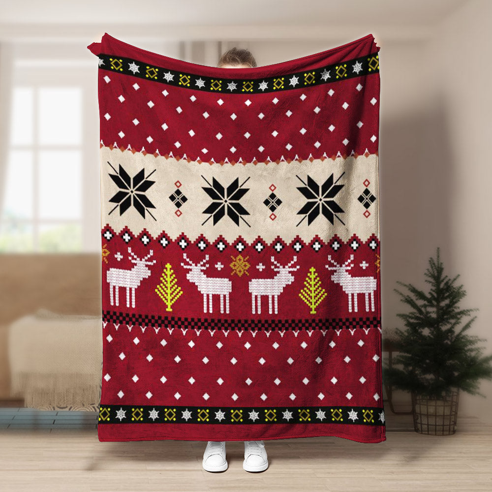 Christmas Deer CLA190824 Sherpa Fleece Blanket