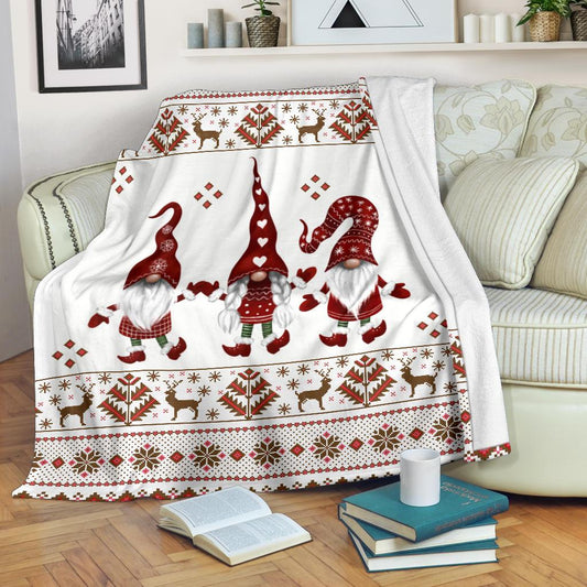 Christmas Gnomes CLM0512132S Sherpa Fleece Blanket
