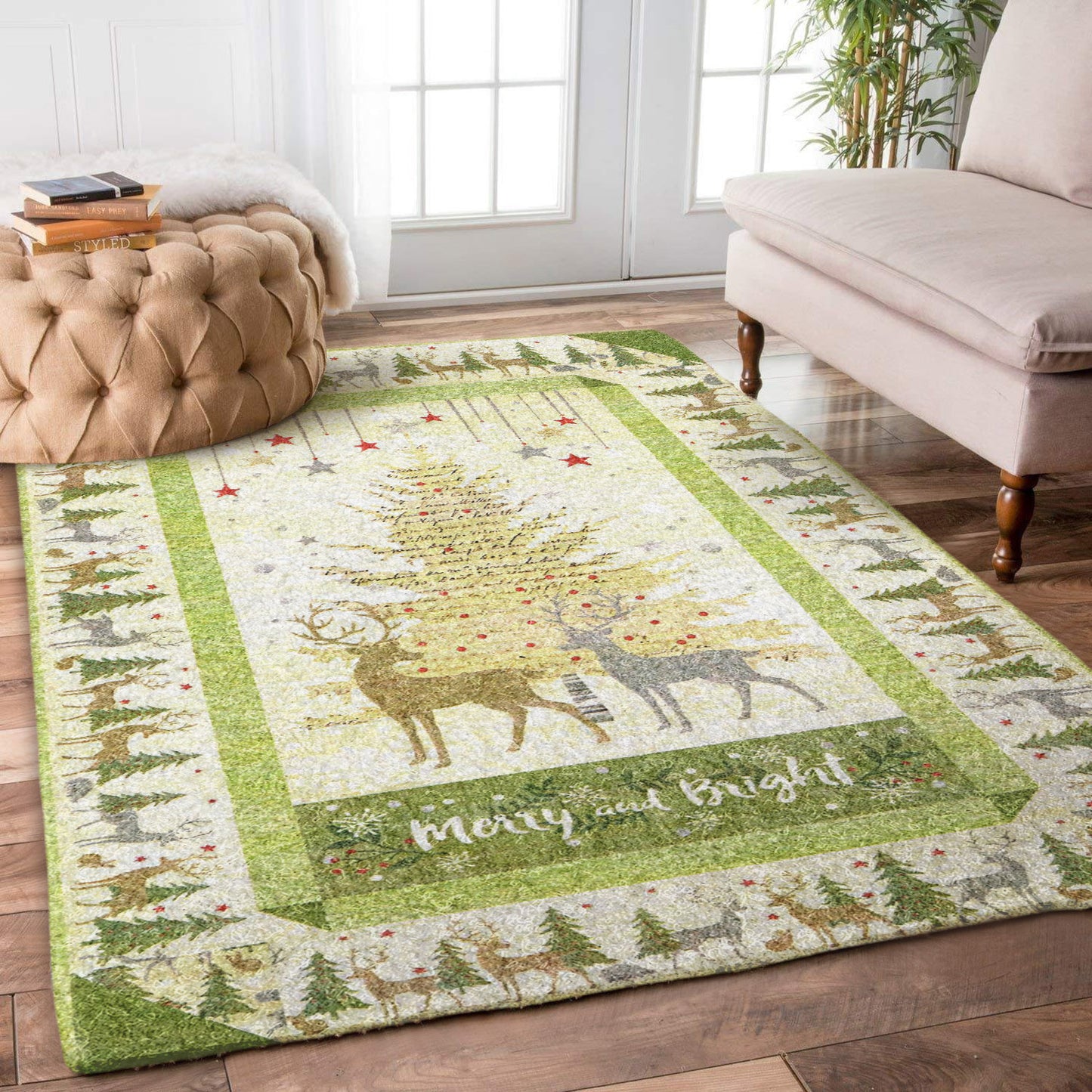Christmas Holiday Meadow VD0411077R Rug