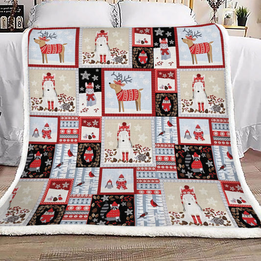 Christmas NP0711189F Sherpa Fleece Blanket