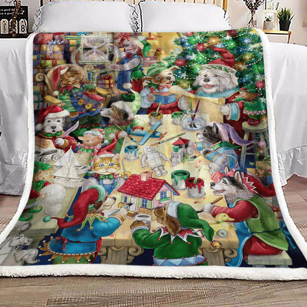 Christmas NT1610092F Sherpa Fleece Blanket