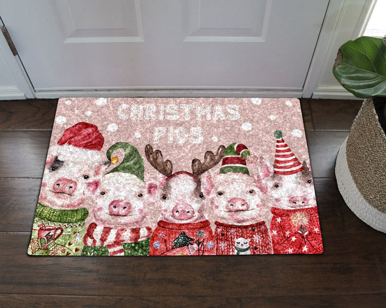 Christmas Pig DN0411038D Non-slip Door mats