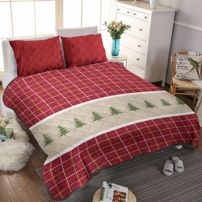 Christmas Plaid CLM0411099B Quilt Bedding Set