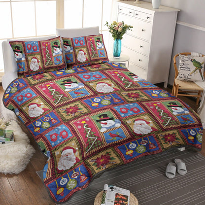 Christmas Santa Claus CLM2210076B Quilt Bedding Set