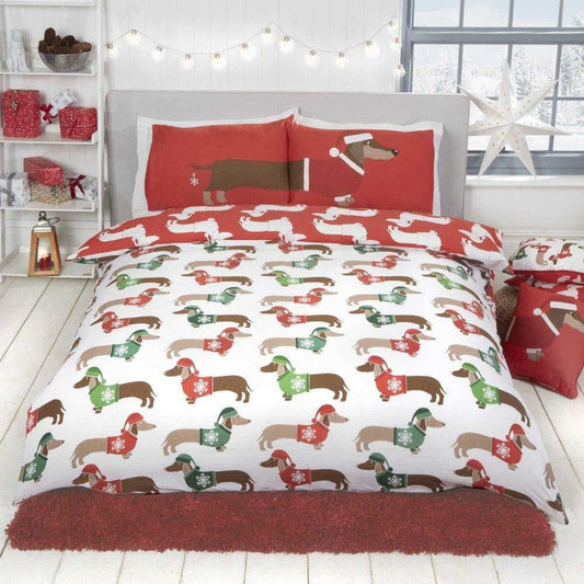 Christmas Sausage Dog Dachshund CLM2809039B Bedding Sets