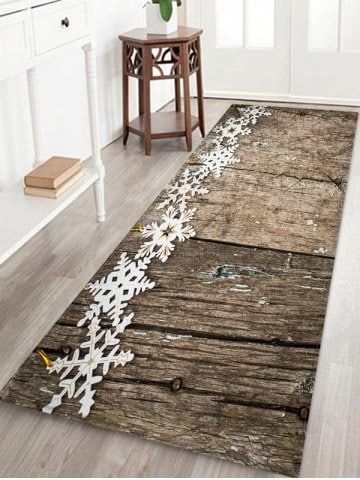 Christmas Snowflake CLA0510070RU Runner Rug
