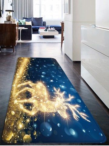 Christmas Starlight Elk CLA0510076RU Runner Rug