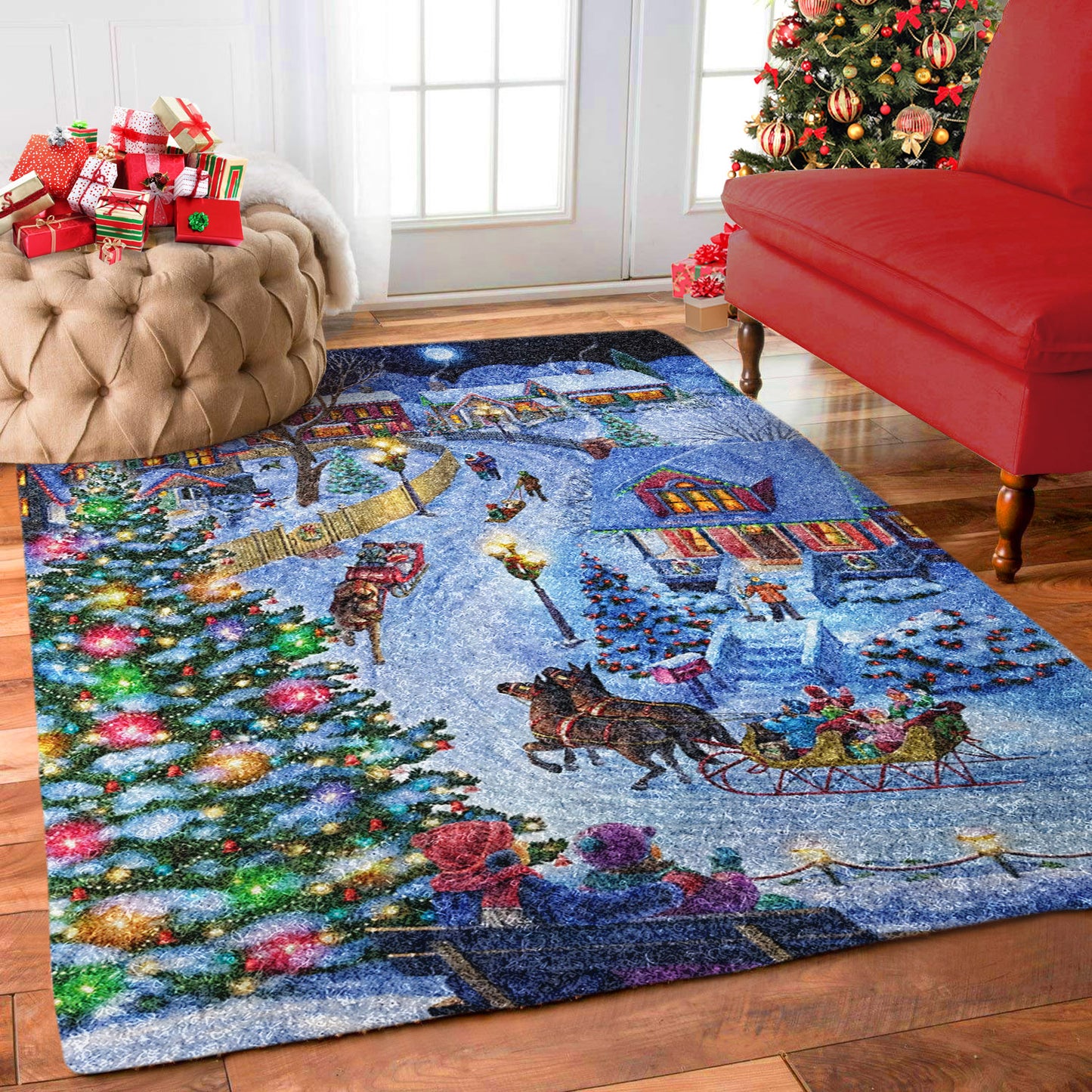 Christmas Village TN0211046R Rug