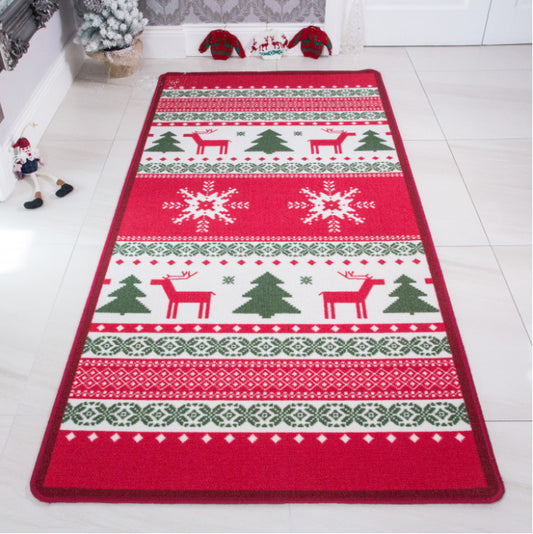 Christmas Xmas Reindeer CLM2510013N Runner Rug