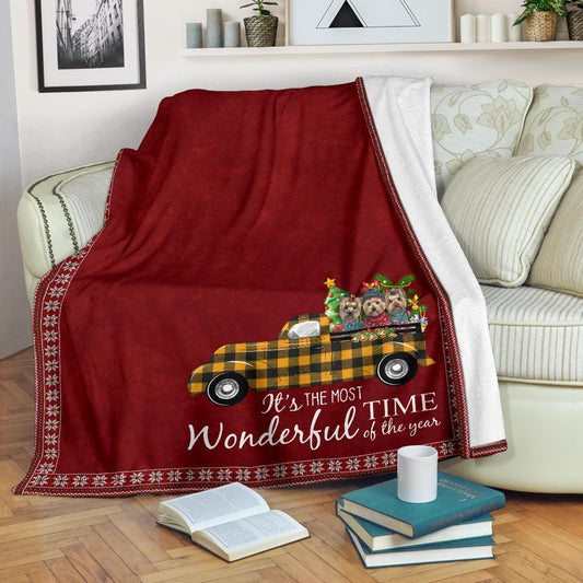 Christmas Yorkshire CLM3010156S Sherpa Fleece Blanket