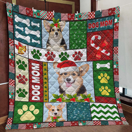 Christmas Corgi HM281002D Quilt Blanket