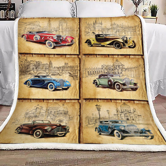 Classic Car TN1410065TT Sherpa Fleece Blanket